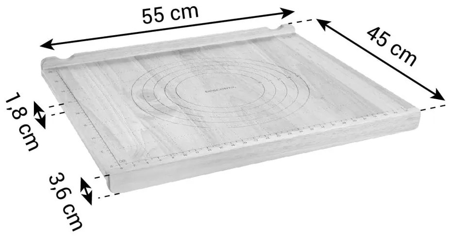 Nyújtódeszka 45x55 cm Delícia – Tescoma