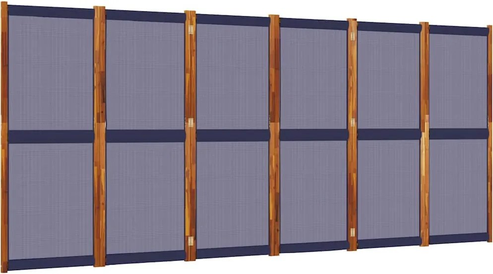 vidaXL sötétkék 6 paneles térelválasztó 420 x 180 cm