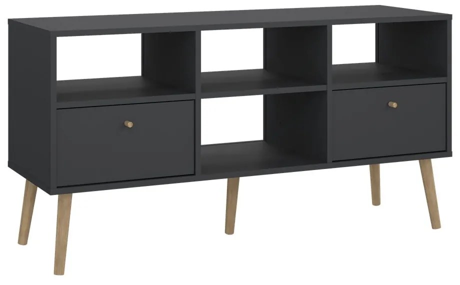 Antracitszürke TV-állvány 117x61 cm Bodo – Tvilum