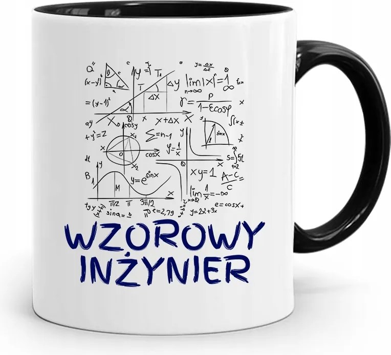 Mérnöknek Fekete Ajándék Bögre fényképes nyomtatással