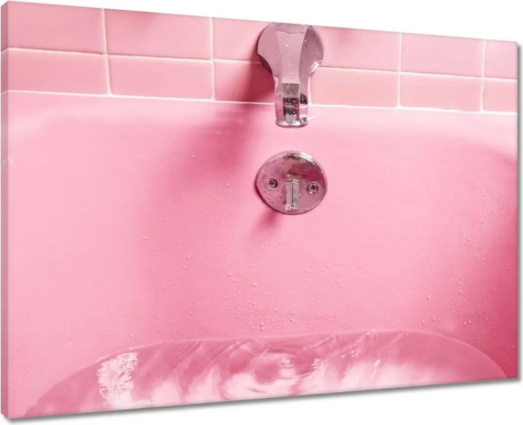 Vászonkép 70x50 Női fürdőszoba Fürdőkád