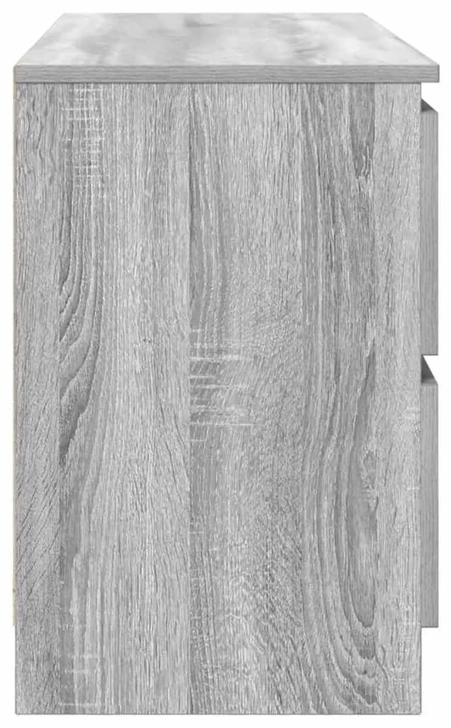 szürke sonoma színű szerelt fa TV-szekrény 100x35x54 cm