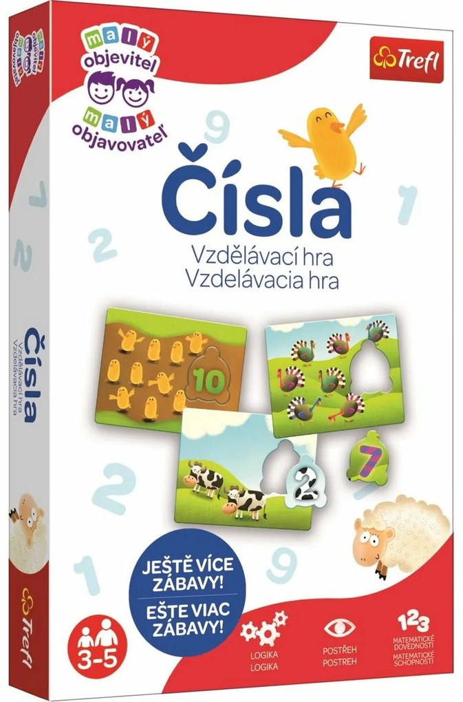 Trefl Oktatási játék Little Explorer számok, 10darab