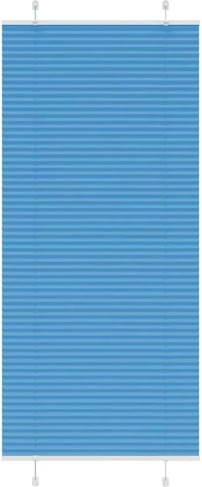 vidaXL pliszírozott redőny kék 100x200 cm szövetszélesség 99,4 cm