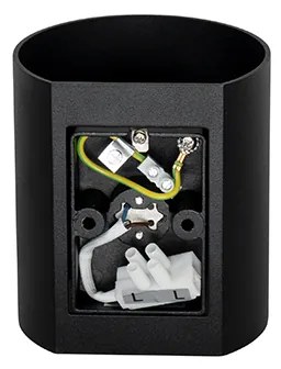 Modern fali lámpa fekete - Sabbio