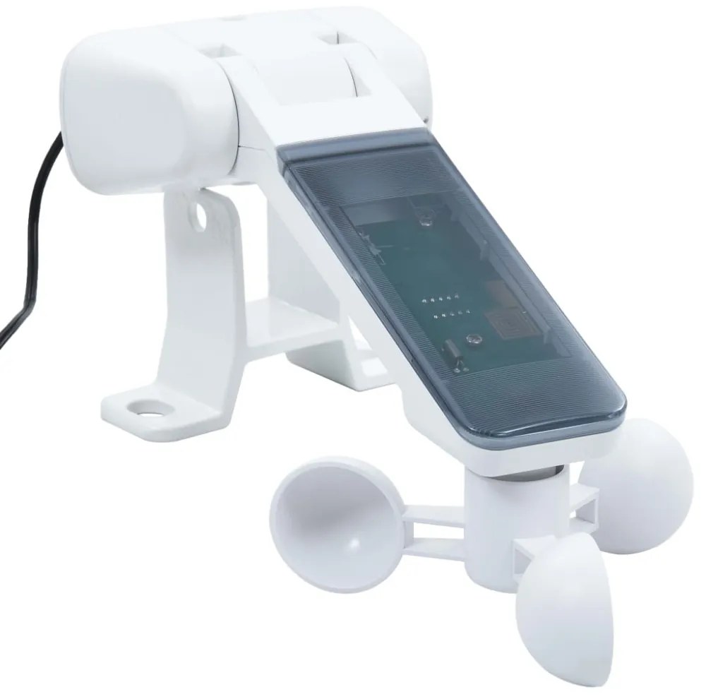 sárga-fehér szélérzékelős és LED-es napellenző 600 x 350 cm