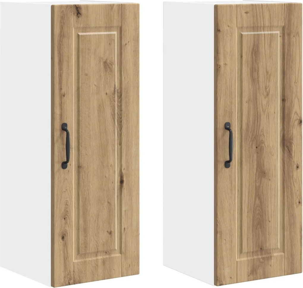 vidaXL Konyhaszekrény 2 pcs Artisan tölgy 30 x 31 x 80 cm Faanyag