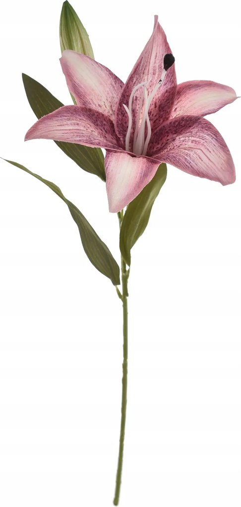 Liliom ág rügy rózsaszín művirág kompozíció