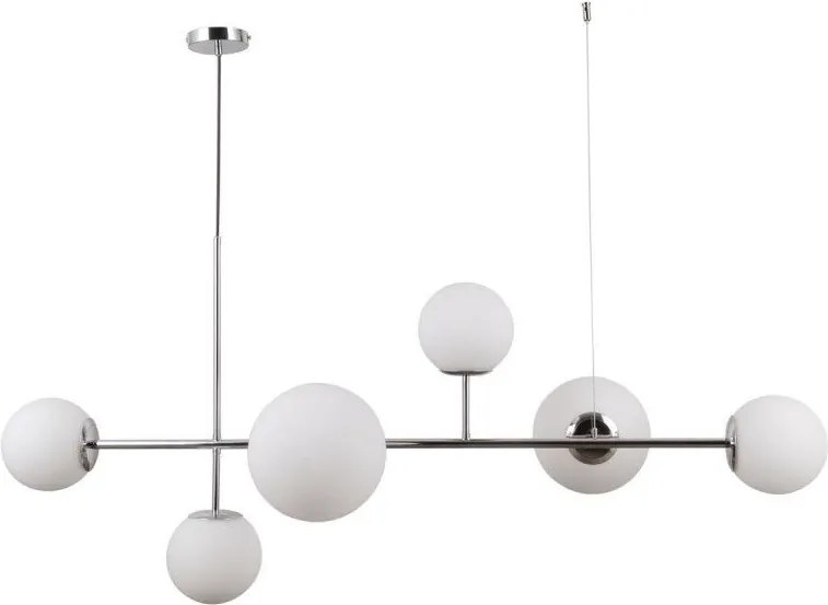 ITALUX PND-31221-6B-CH VAILANTE Modern Függesztett Lámpa Fehér, Króm E14, E27 IP20