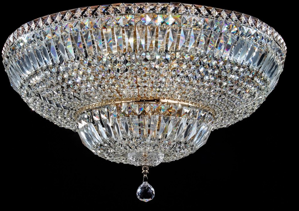 Maytoni glamour klasszikus kristály mennyezeti lámpa basfor antik arany mydia100-cl-16-g