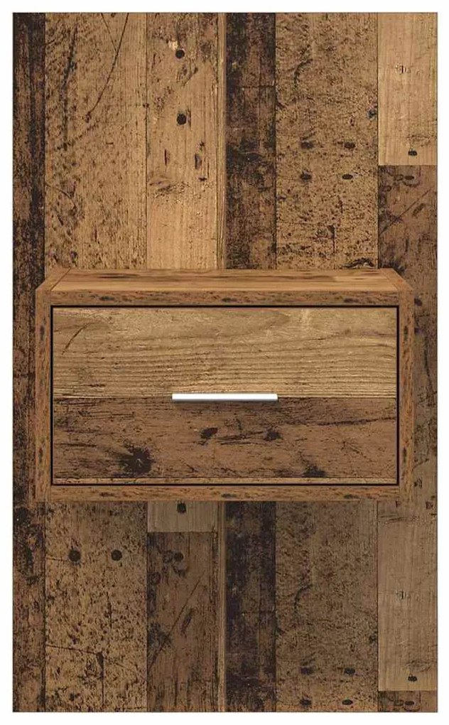 Ágyat tartó szekrény 2 pcs Régi fa 48.5 x 32.5 x 80 cm Faanyag