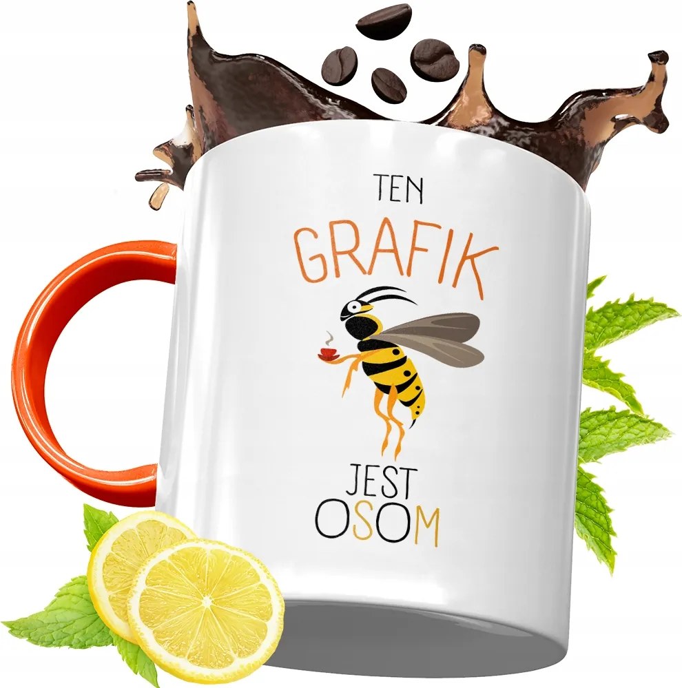 Narancssárga Bögre Grafikusoknak Tökéletes Ajándék fényképes nyomtatással