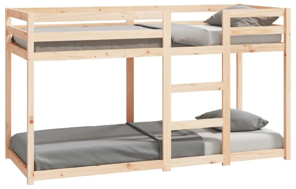 tömör fenyőfa emeletes ágy 75x190 cm