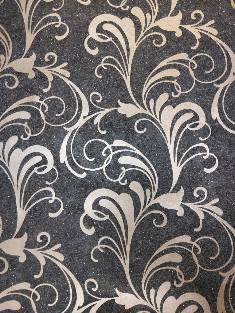 Fali tapéta dísz fekete alapon 634648