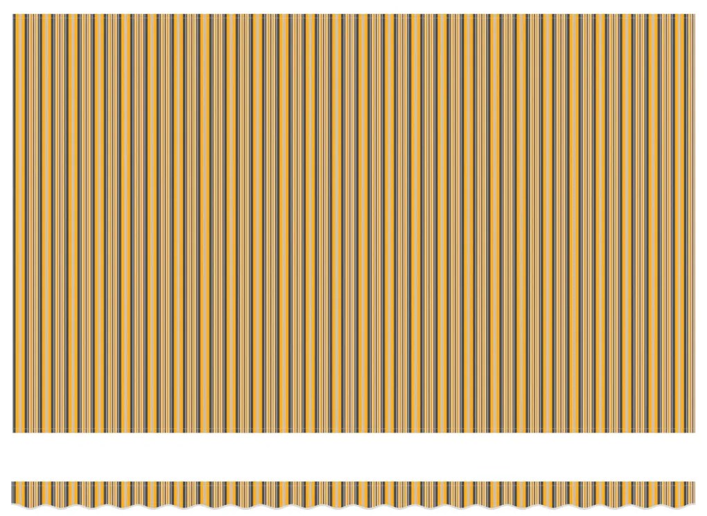 Automatikus behúzható napellenző színes csíkozással 500x300 cm