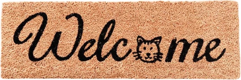 Üdvözlő lábtörlő macskafejjel