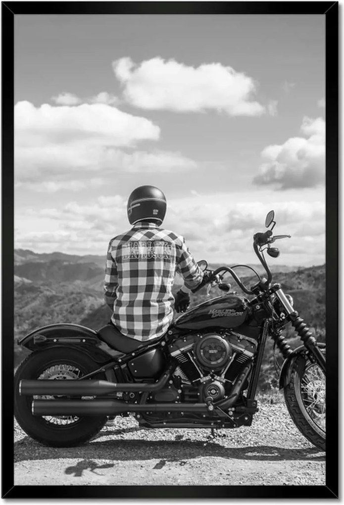 Poszterek keretben 40x60 Harley Davidson Motorkerékpár