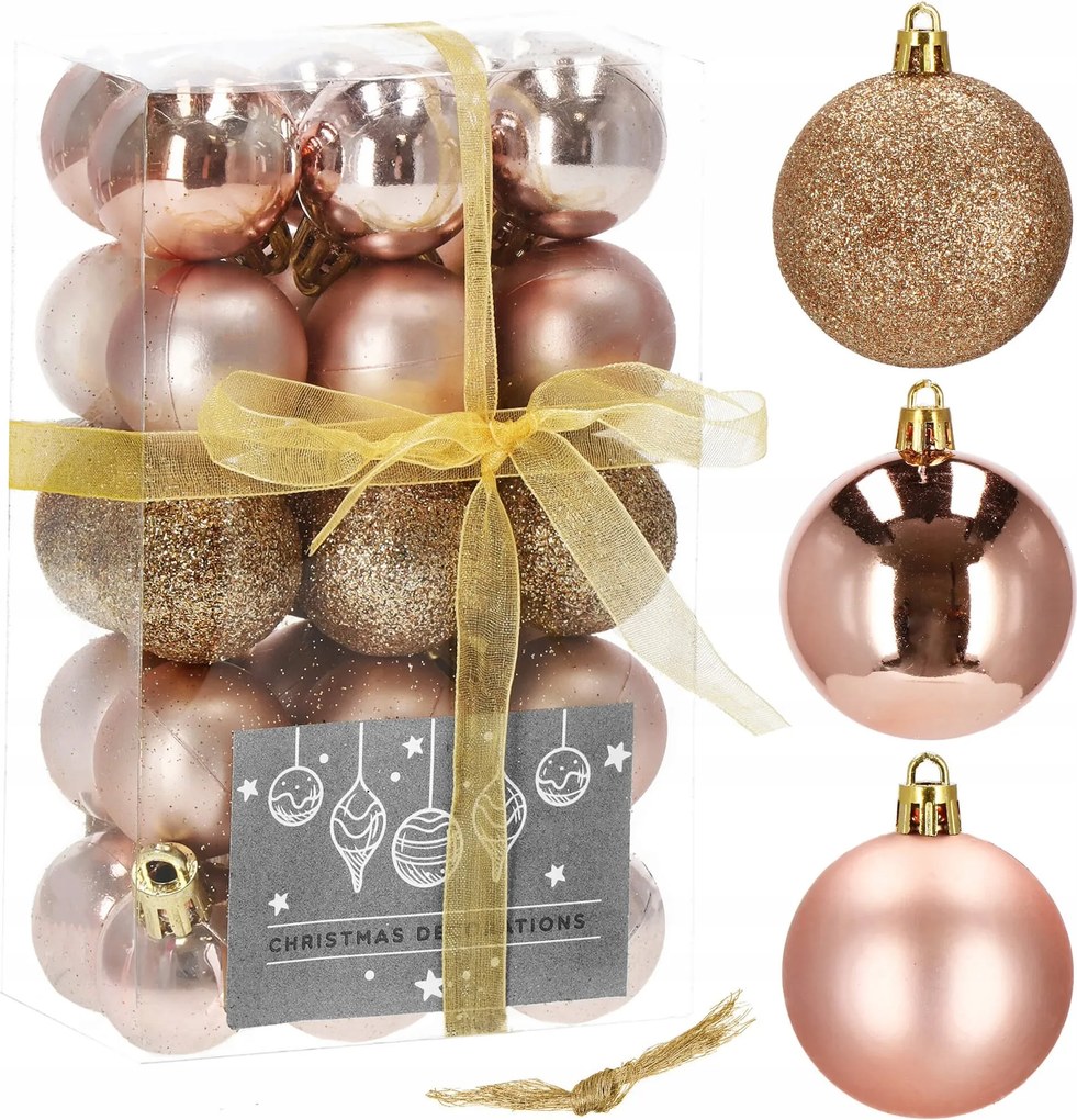 Karácsonyfadísz Nád 30 Db-os Karácsonyfa 3 CM Törhetetlen Medál Szett