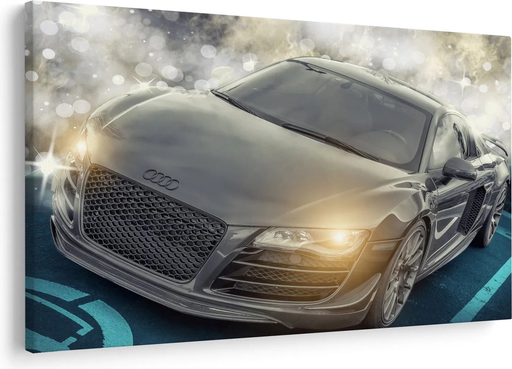 Audi autó képe - szürke (90x60 cm)