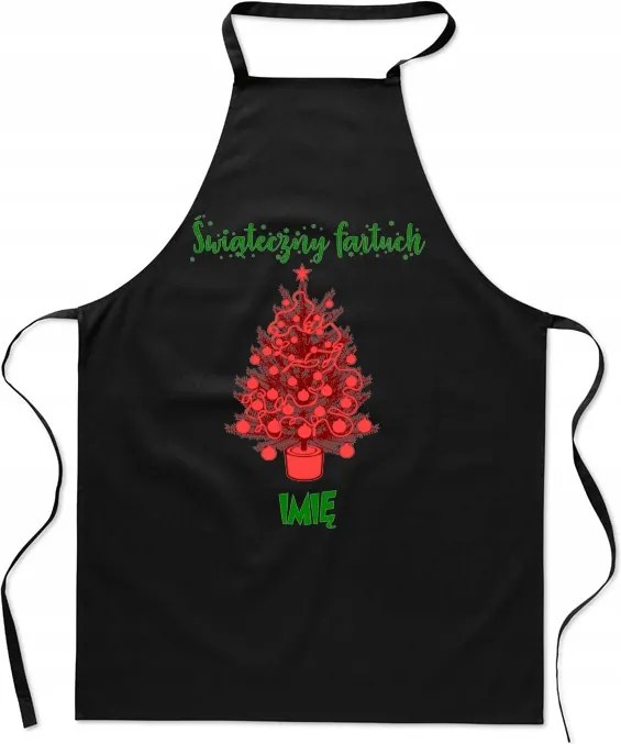 Karácsonyi konyhai kötény az Ön neve