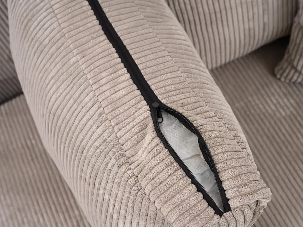 Szürke sarokkanapé SMART COSARO, kétoldalas + 2 párna AJÁNDÉK