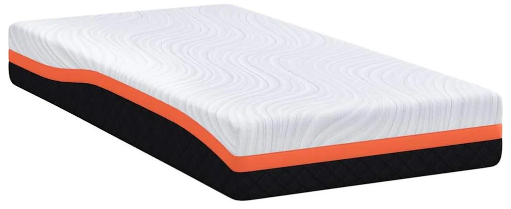 Matrac Fehér és Szürke 80 x 160 cm Gél Memóriahab