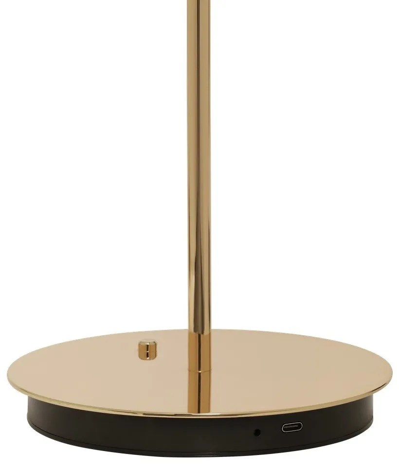 Aranyszínű LED dimmelhető asztali lámpa fém búrával (magasság 31 cm) Asteria Move – UMAGE