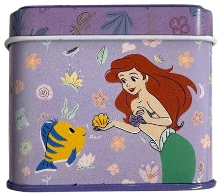Disney Hercegnők Purple mini fém doboz 7,5 cm