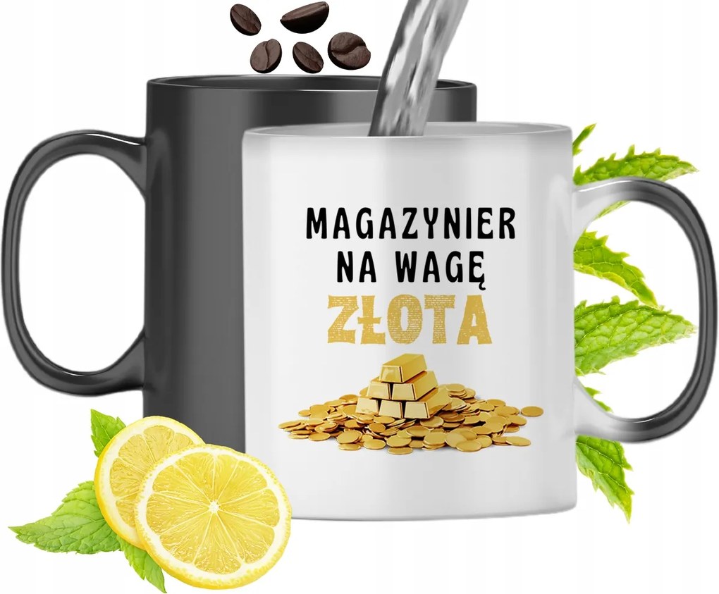 Mágikus Bögre Raktárosnak Színváltós, fényképes nyomattal