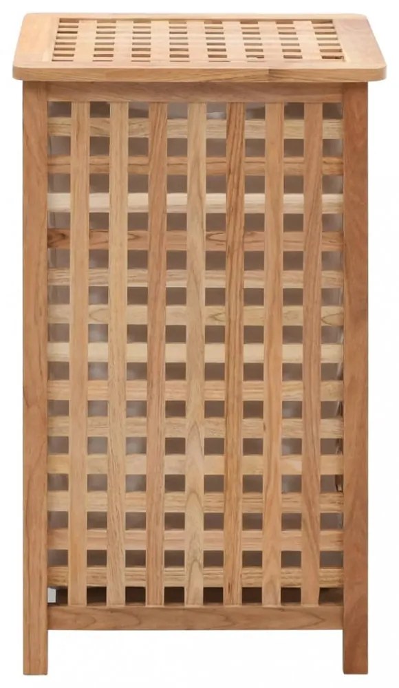 tömör diófa szennyeskosár 39 x 39 x 65 cm