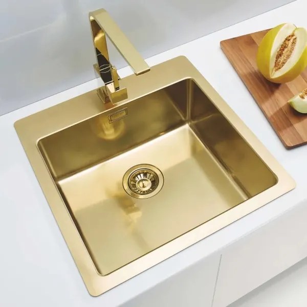 ALVEUS 1106867 - Mosogató PURE 52,5x51,5 cm monarch arany