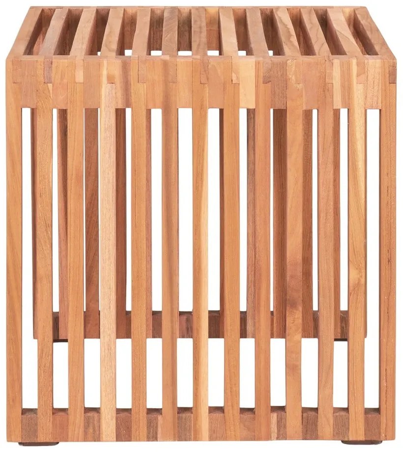 Teakfa tárolóasztal 40x40 cm Pego – House Nordic
