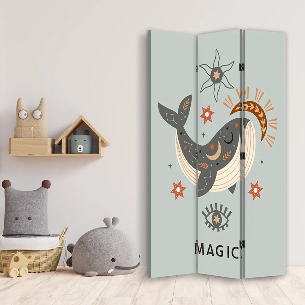 Gario Paraván Magic whale Méret: 110 x 170 cm, Kivitelezés: Parafa paraván