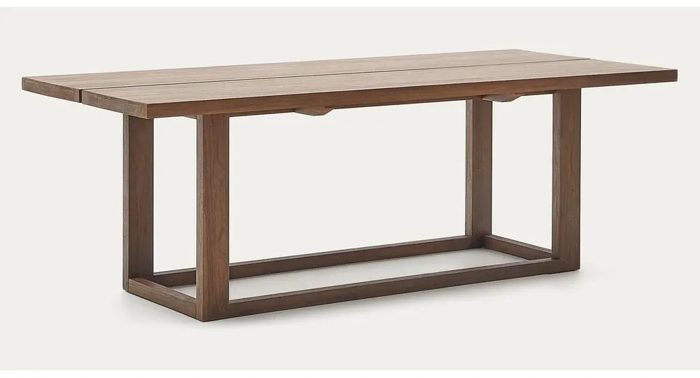 Natúr színű teakfa étkezőasztal 100x220 cm Sashi – Kave Home