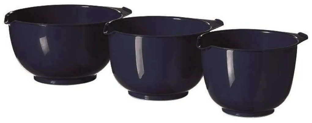 Curver 3 darabos habverő tál készlet, sötétkék színben