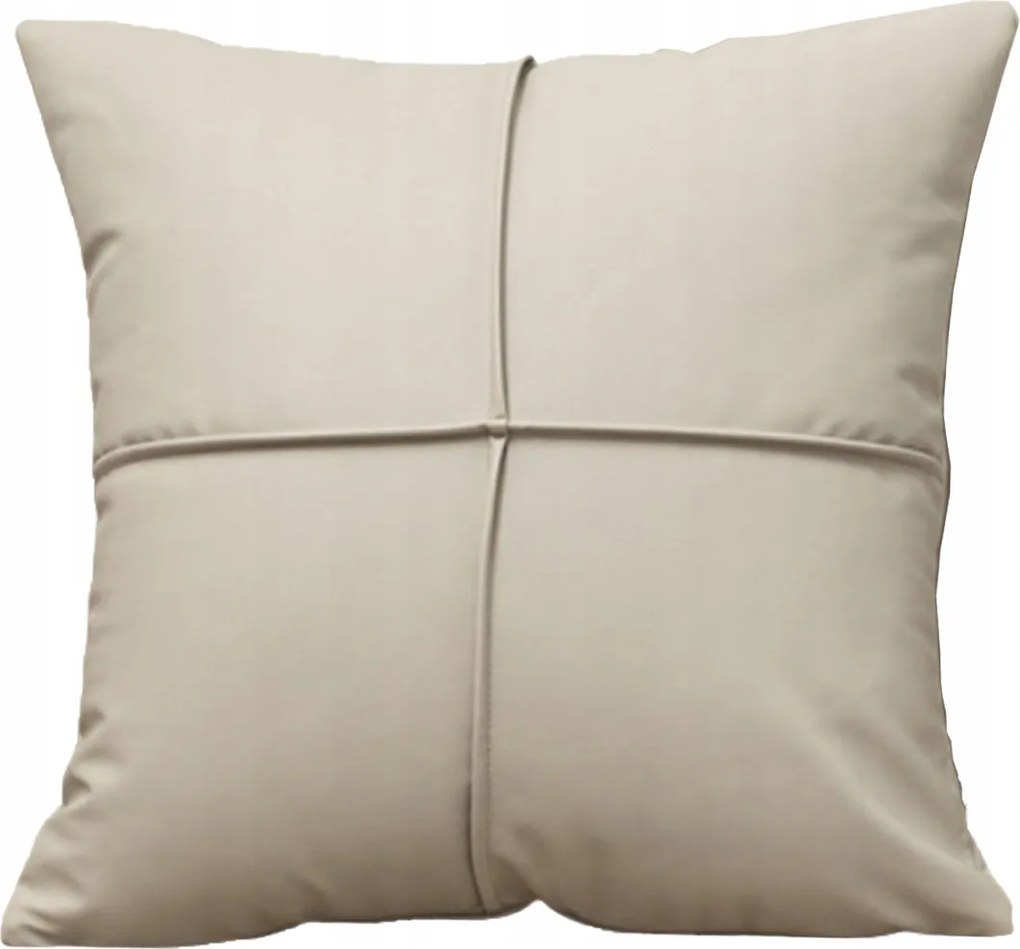 Párnahuzat Öko Bőr Vízálló Otthoni Kerti Bézs 45x45