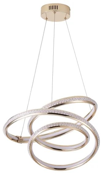 LED Csillár zsinóron LED/38W/230V 3000K 50x50 cm