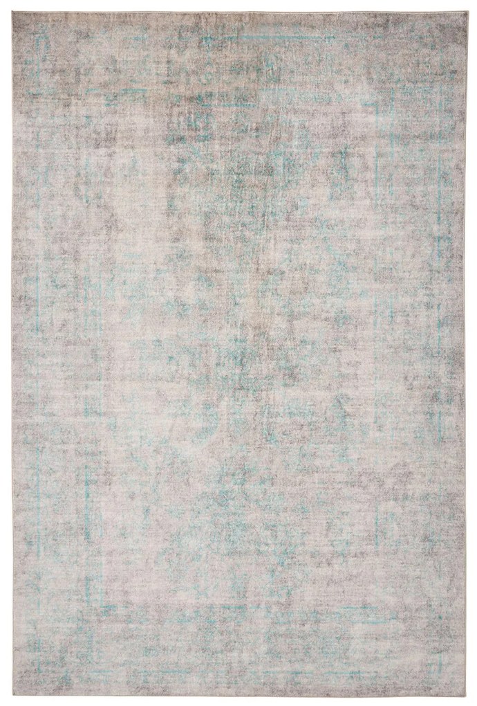 Washable Rug Miray Grey/Turquoise 160x230 cm