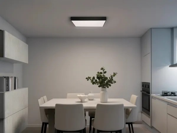 LED mennyezeti lámpatest LED/215W/230V 3000/4000/6500K 80x80 cm fekete