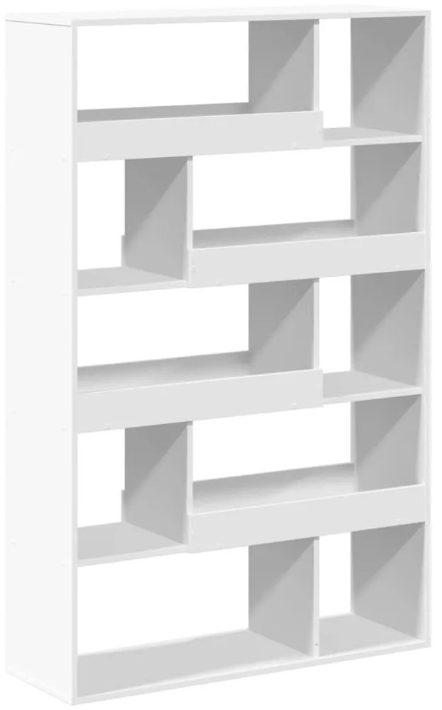 fehér szerelt fa könyvespolc 100 x 33 x 156,5 cm