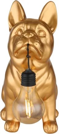 Globo 36333G Solar lámpa, műanyag arany/fekete/borostyánsárga matt, ki/be kapcsoló, AA 300mAh 1.2V elemmel, IP44, HxSzxM: 240x120x245mm, tartozék: LED 0.06W 3V, 3000K