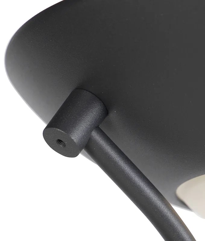 Álló lámpa fekete olvasólámpával, LED-del és dimmerrel - Diva 2