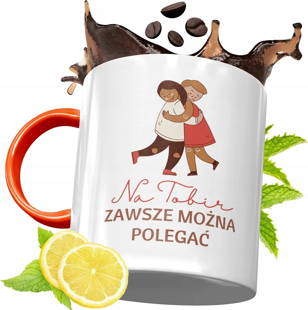 Narancssárga Bögre Barátnő Barátnőjének, fényképes nyomattal