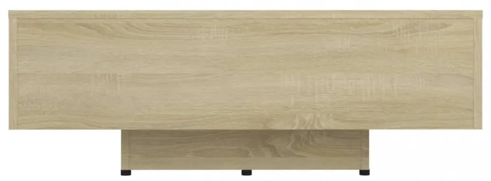 sonoma tölgy színű szerelt fa dohányzóasztal 80 x 55 x 31 cm