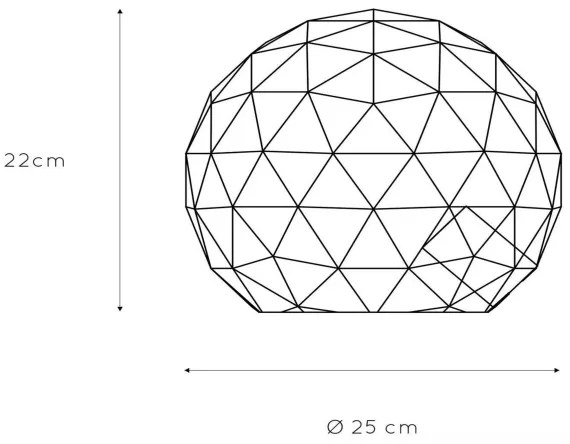 Lucide 21509/25/30 - Asztali lámpa OTONA 1xE27/25W/230V fekete