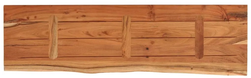 tömör akácfa téglalap alakú fali polc 90 x 30 x 2,5 cm