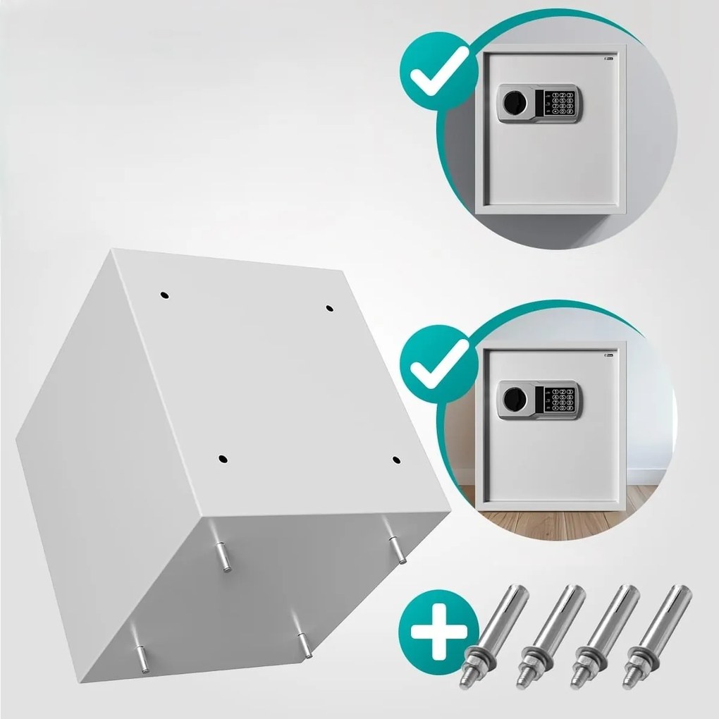 SECURITY elektromos bútorszéf, 35 x 40 x 40cm Deuba