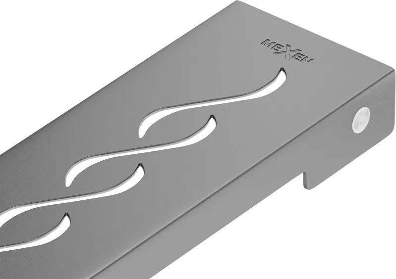 Mexen Flat M18 burkolat vonalmenti vízelvezetéshez 70 cm, sötétszürke kefélt - 1E23070