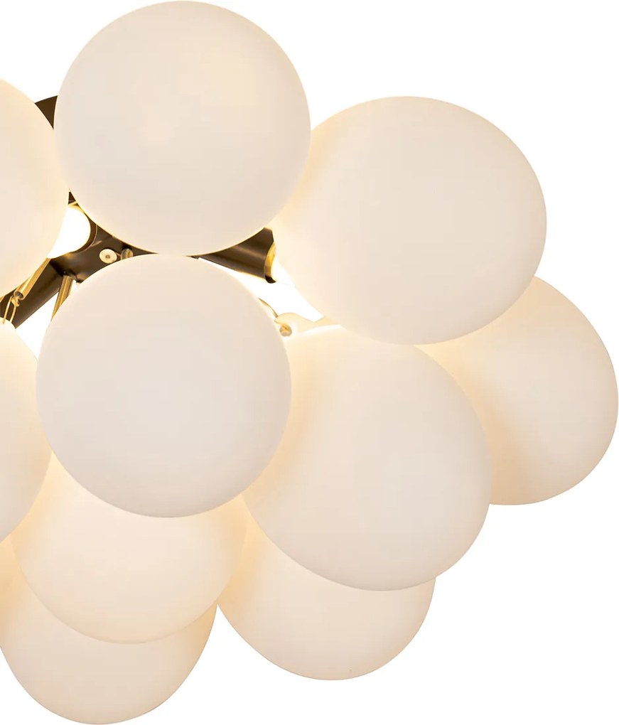 Okos mennyezeti lámpa fekete opálüveggel, 4 izzós, Zigbee G9-es - Uvas