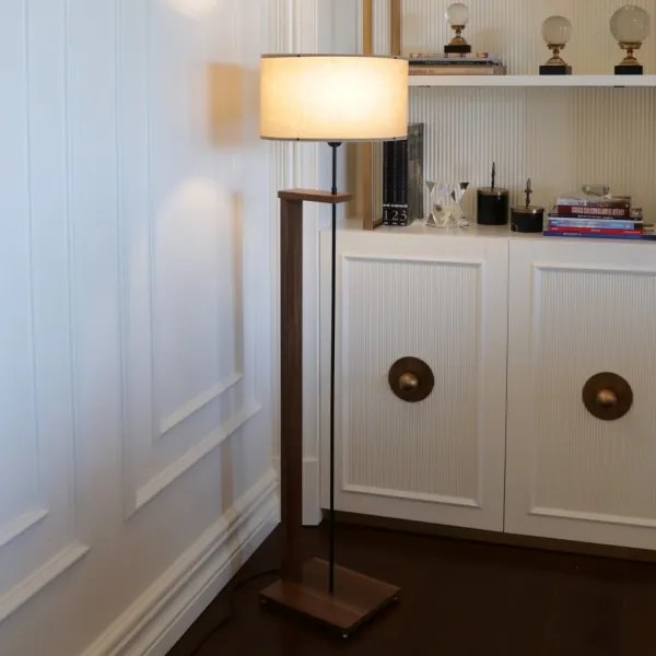 Állólámpa AYD 1xE27/40W/230V bézs/barna